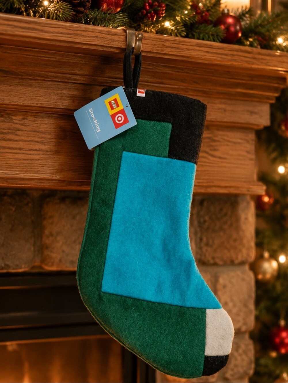 LEGO Christmas Stocking Holiday Decor New with tags